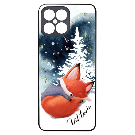 Tündéri róka - Téli mintás Honor X8 tok