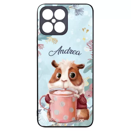 Kakaós hörcsög - Téli mintás Honor X8 tok