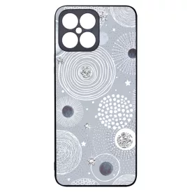 Gyönyörűséges Ezüstös téli mintás Honor X8 tok