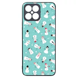 Cuki hóember mintás - Téli mintás Honor X8 tok