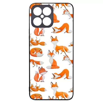 Rajzolt Róka mintás Honor X8 tok