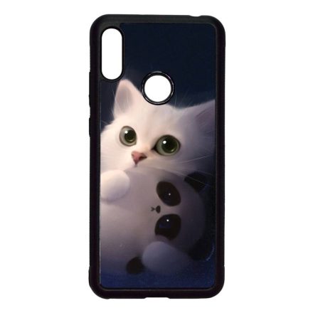 cica cicás macska macskás panda pandás Huawei Y6 2019 fekete tok