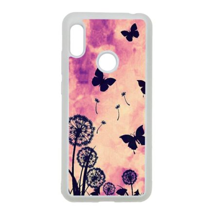 pillangós lepkés pitypang tavaszi Huawei Y6 2019 átlátszó tok