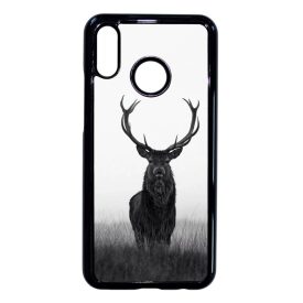 szarvas szarvasos agancs őszi fehér Huawei fekete tok