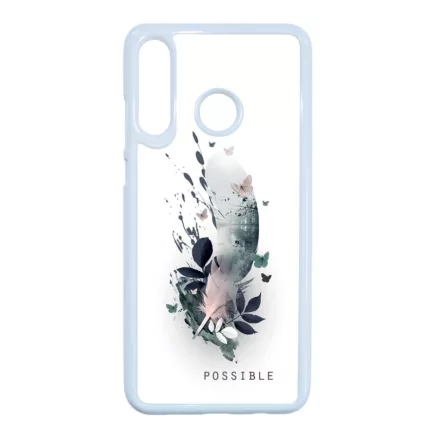 Possible - minden lehetséges - tollas ajándék nőknek valentin napra Huawei fehér tok