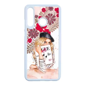 Matyó & Fashion Girl magyar mintás hungarian folk Huawei fehér tok