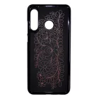 Elegáns Matyó - Rosegold magyar mintás hungarian folk Huawei fekete tok