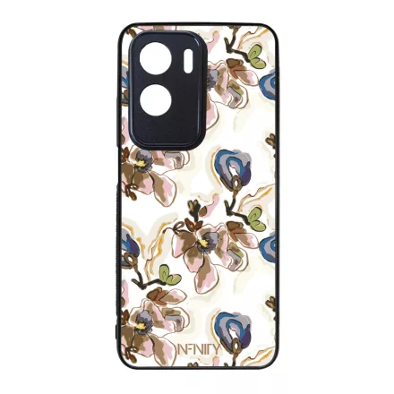 Különleges absztrakt kék virágzás szilikon Honor tok tok