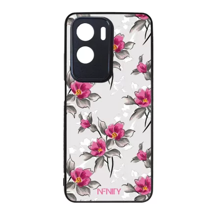 Szépséges pink virágok szilikon Honor tok tok