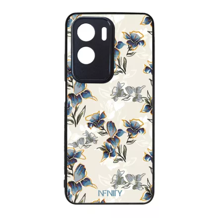 Kék és arany tavaszi virágzás Art szilikon Honor tok tok