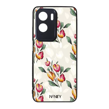 Gyönyörű tulipános Art szilikon Honor tok tok