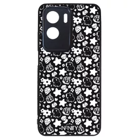 Fekete fehér capybara Honor szilikon tok