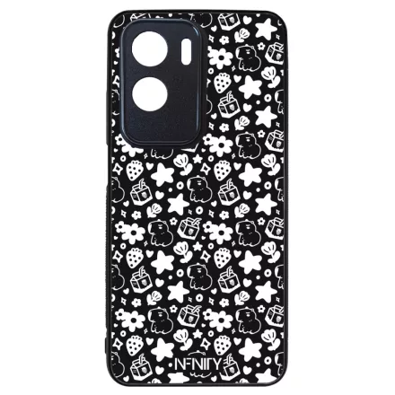 Fekete fehér capybara Honor szilikon tok