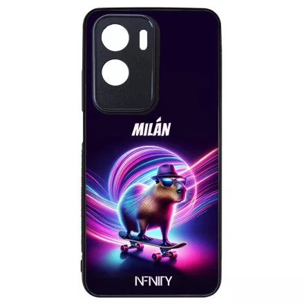 Névvel kérhető - Retro deszkás capybara Honor szilikon tok