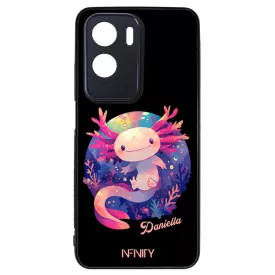 Névvel kérhető - Cuki pink kawaii Axolotl Honor szilikon tok