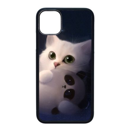 cica cicás macska macskás panda pandás iPhone 11 (6.1) fekete tok