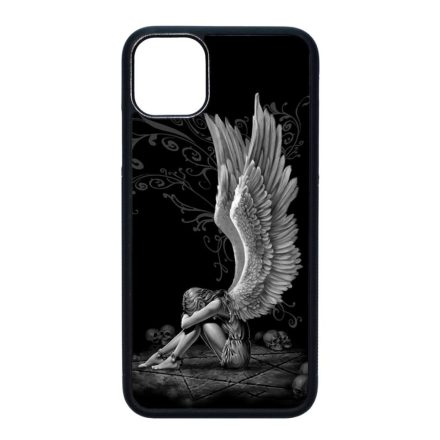 angyal angyalos fekete bukott iPhone 11 (6.1) fekete tok