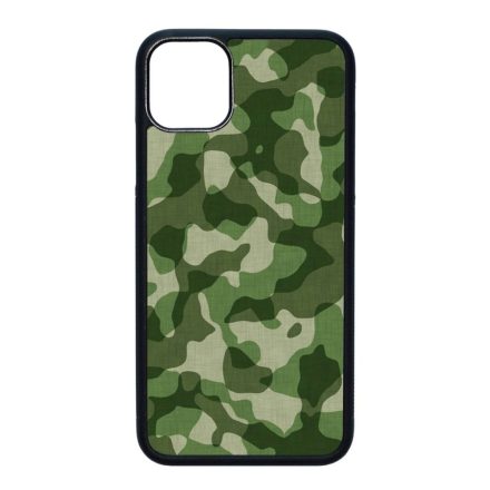 terepszin camouflage kamuflázs iPhone 11 (6.1) fekete tok