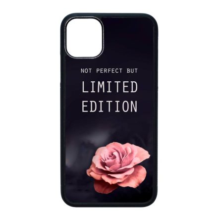 i am Not Perfect But Limited edition viragos rose rozsas iPhone 11 (6.1) fekete tok