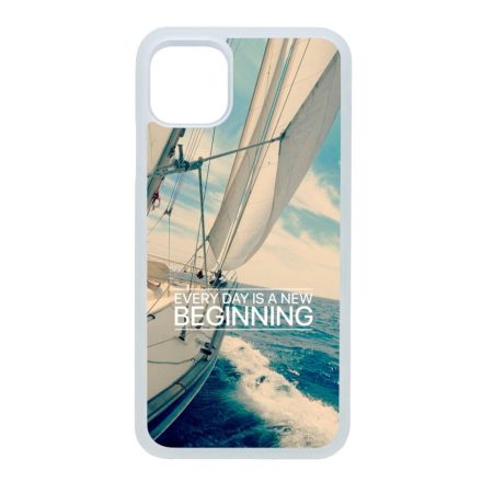 Minden nap egy új kezdet vitorlás tenger nyár iPhone 11 Pro (5.8) átlátszó tok