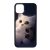 cica cicás macska macskás panda pandás iPhone 11 Pro Max (6.5) fekete tok