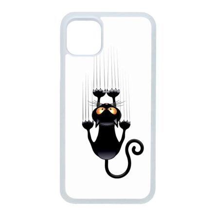 kapaszkodó macska macskás cica cicás iPhone 11 Pro Max (6.5) átlátszó tok