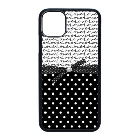 szerelem love fekete fehér pöttyös iPhone 11 Pro Max (6.5) fekete tok