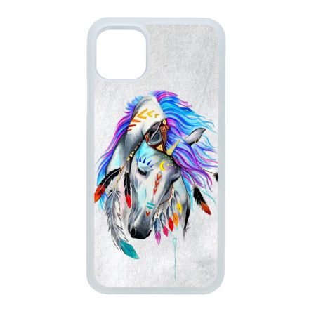 lovas indián ló art művészi native iPhone 11 Pro Max (6.5) átlátszó tok