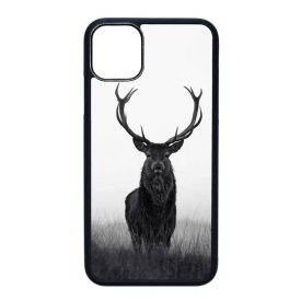 szarvas szarvasos agancs őszi fehér iPhone 11 Pro Max (6.5) fekete tok