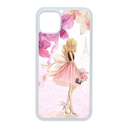 virágos fashion menyasszony párizs paris eiffel torony tavaszi iPhone 11 Pro Max (6.5) átlátszó