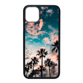 Pálmafa nyár iPhone 11 Pro Max (6.5) fekete tok