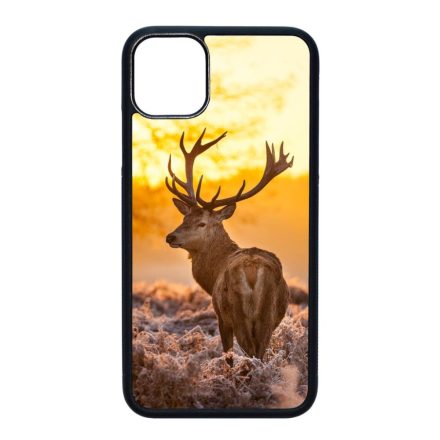 szarvas szarvasos agancs őszi iPhone 11 Pro Max (6.5) fekete tok