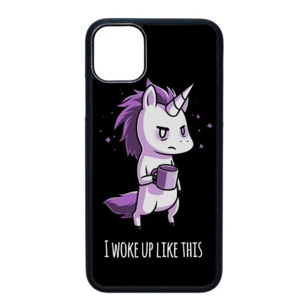 Unikornis - morcos reggel unicorn egyszarvú iPhone 11 Pro Max (6.5) fekete tok