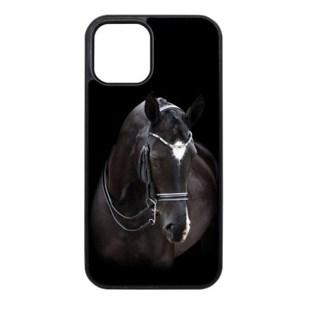 barna lovas ló iPhone 12 - 12 Pro fekete tok