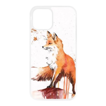 róka rókás fox iPhone 12 - 12 Pro átlátszó tok