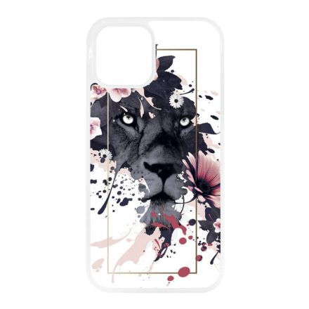 Gyönyörű oroszlán ajándék nőknek valentin napra iPhone 12 - 12 Pro átlátszó tok