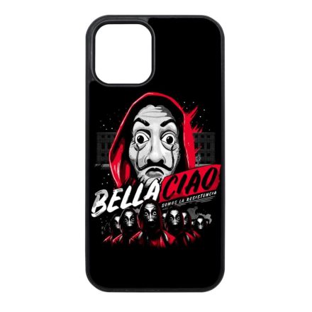 Bella Ciao ART - A Nagy Pénzrablás - la casa de papel iPhone 12 - 12 Pro fekete tok