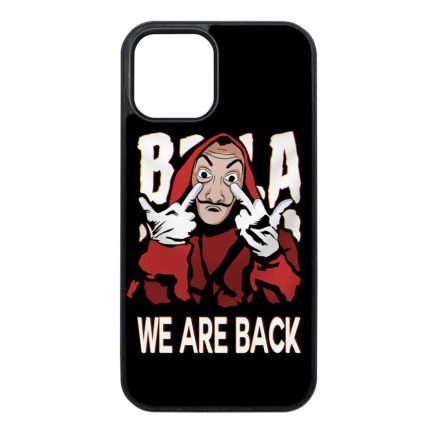 We are back - A Nagy Pénzrablás - la casa de papel iPhone 12 - 12 Pro fekete tok