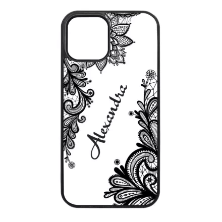 kérd a neveddel csipkés csajos iPhone 12 Pro Max Magsafe tok