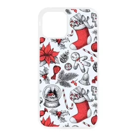 téli karácsonyi mintás textúra iPhone 12 Pro Max tok