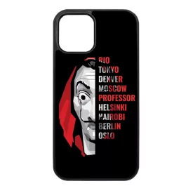 Mask - the Names - A Nagy Pénzrablás - la casa de papel iPhone 12 Pro Max tok