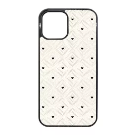 Elegáns szívecskés - CREAM - szives csajos iPhone 12 Pro Max tok