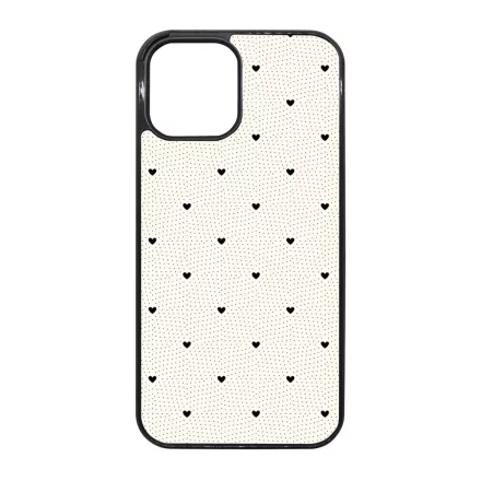Elegáns szívecskés - CREAM - szives csajos iPhone 12 Pro Max tok