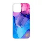 Blue Pink Gradient Ink kek rozsaszin marvanyos iPhone 12 Pro Max tok
