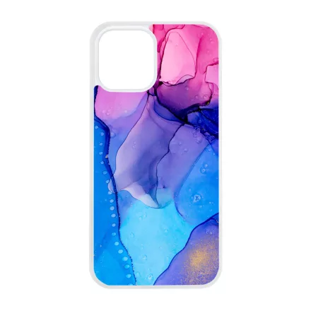 Blue Pink Gradient Ink kek rozsaszin marvanyos iPhone 12 Pro Max Magsafe tok