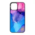 Blue Pink Gradient Ink kek rozsaszin marvanyos iPhone 12 Pro Max tok
