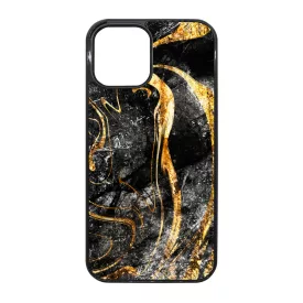 Luxury Golden Black marvanyos marvany mintas iPhone 12 Pro Max tok