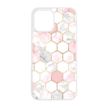 Geometric Rose Gold marvanyos marvany mintas iPhone 12 Pro Max Magsafe tok