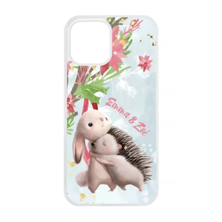 Nyuszi és Süni - Téli mintás iPhone 12 Pro Max Magsafe tok