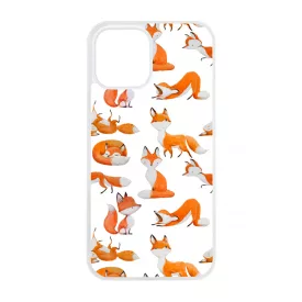 Rajzolt Róka mintás iPhone 12 Pro Max tok